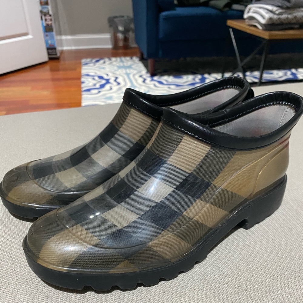 Burberry Nova Check ankle rain runner boots size 37, made in Italy - reposhing. - Picture 13 of 17